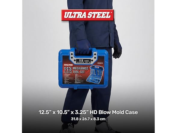 Ultra Steel 113PC Professional Mechanic Tool set