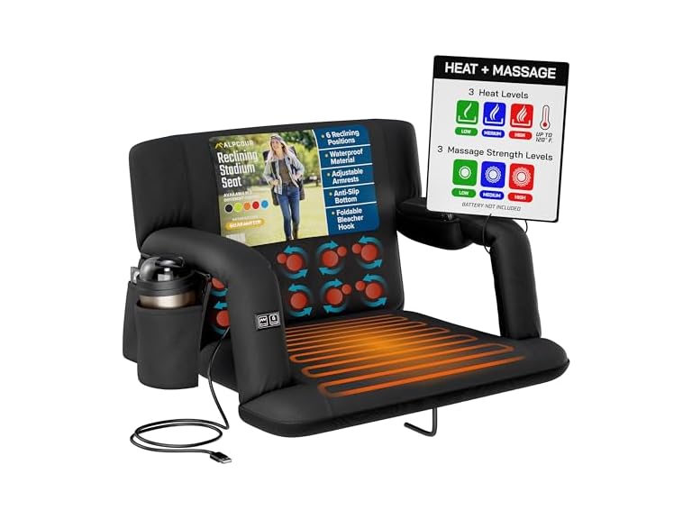 Alpcour Reclining Heating Massage Seat - Gallery 12