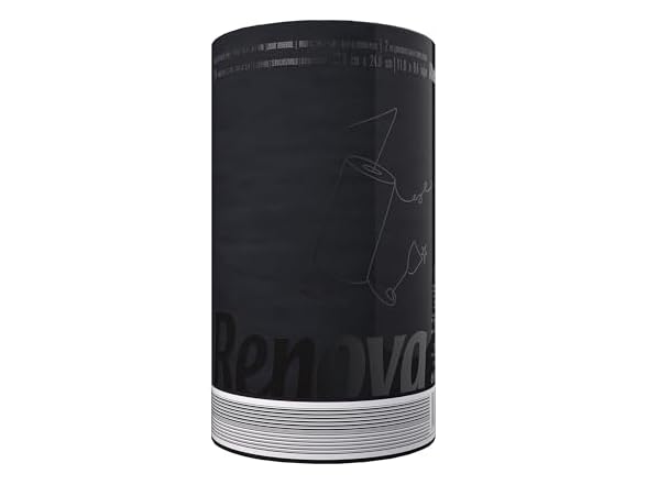 Renova Black Paper Towel 1 Roll 120 Sheets