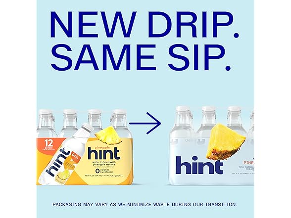 12PK Hint Water Pineapple, Pure Water Infused w/ Pineapple
