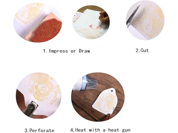 AKOAK 6 Sheets 7.8x11.4 Semitransparent Shrink Film