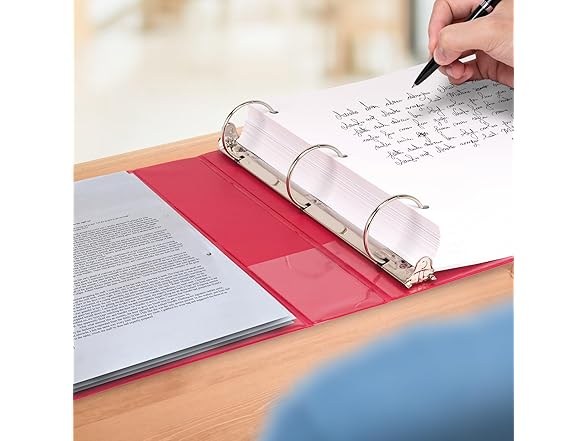 Samsill 0.5 Inch 3 Ring Binder - Red