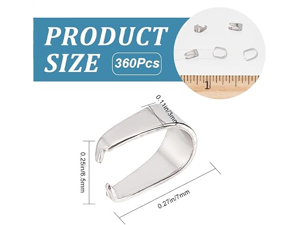 CREATCABIN 360Pcs Stainless Steel Snap on