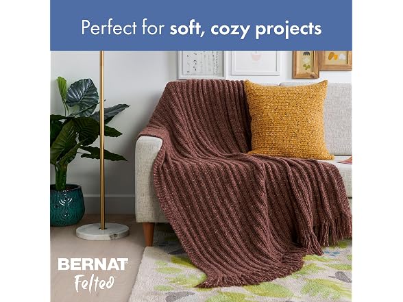 Bernat Felted Storm Blue Yarn - 3 Pack