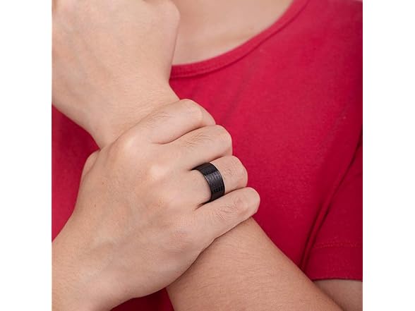 GOHERO Mens Cool Wedding Band (9) Black