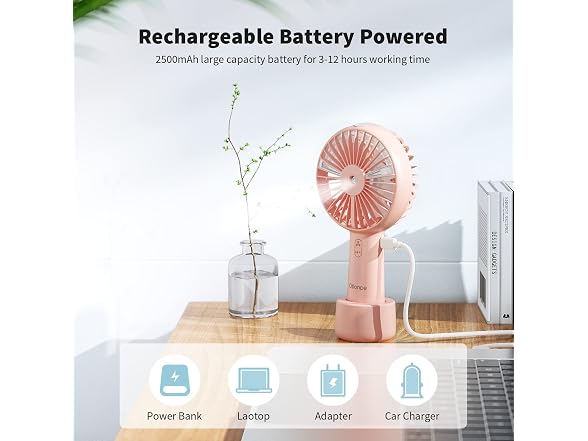 Otlonpe Misting Fan Portable, Desk