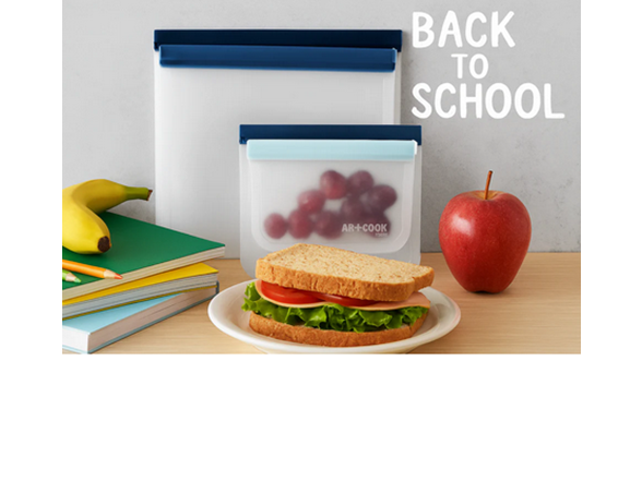 Art+Cook RE-Useable Food Silicone Storage Bags