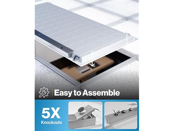 Sunco 6 Pack 2x4 LED Flat Panel Lights