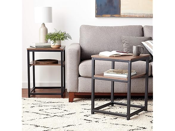 Coral Flower Modern 3 Piece Coffee Table Set