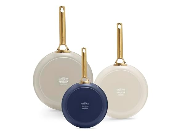 GreenPan 3 Piece Ceramic Cookware Set