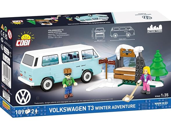 COBI Volkswagen Winter Adventure VW T3 Building Set