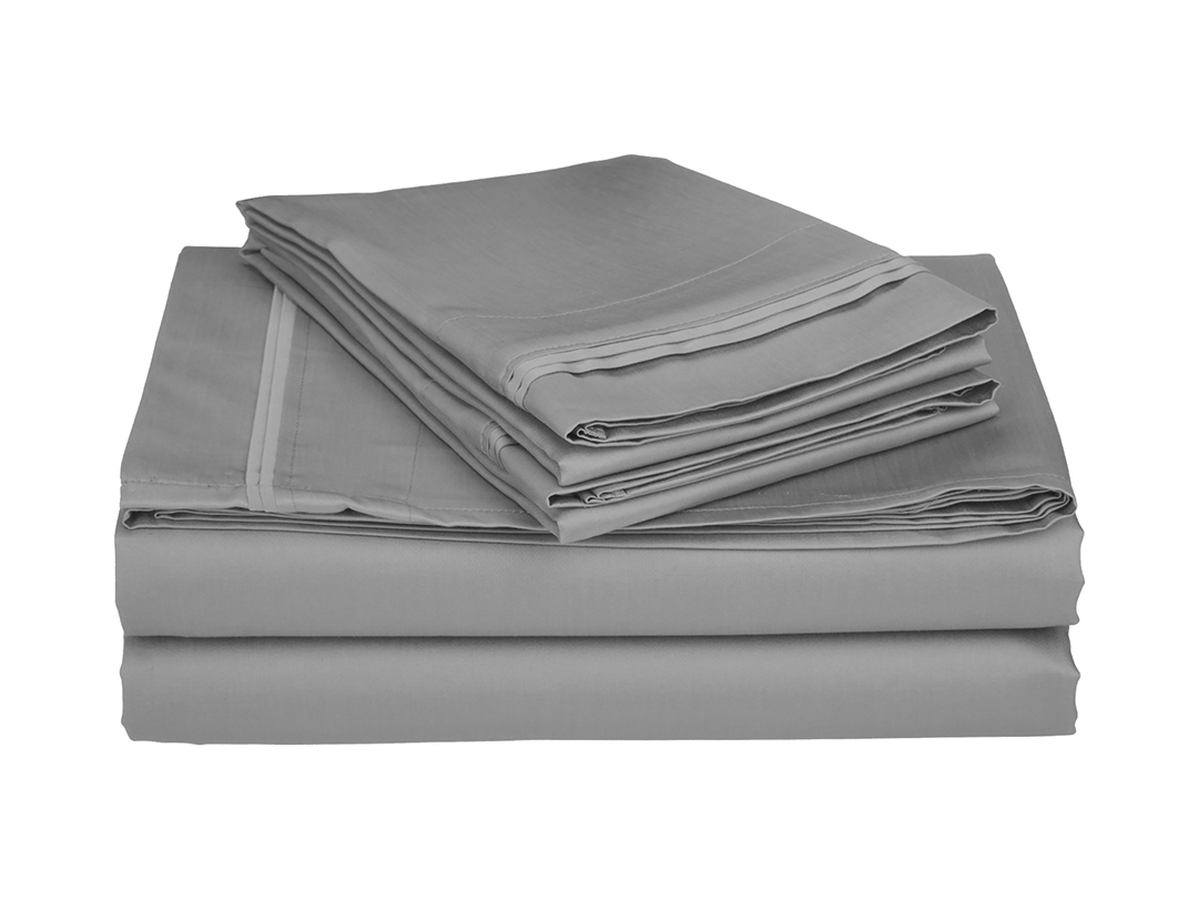 650 Thread Count Egyptian Cotton Solid Sheet Set - Gallery 22