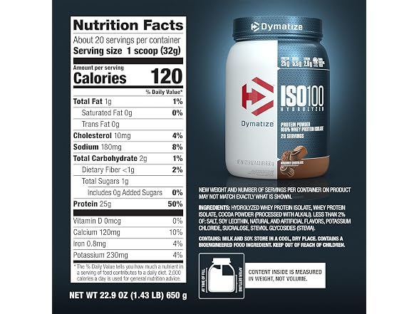 Dymatize ISO100 Whey Protein Gourmet Chocolate