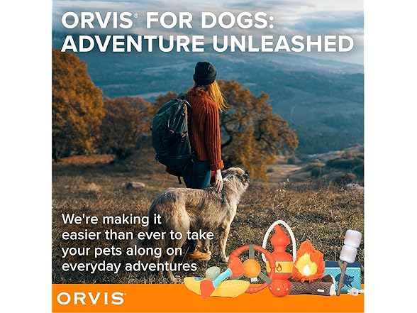 Orvis Dog Ruff Waters Kayak + Chew Paddle 2-in-1 Dog Toy