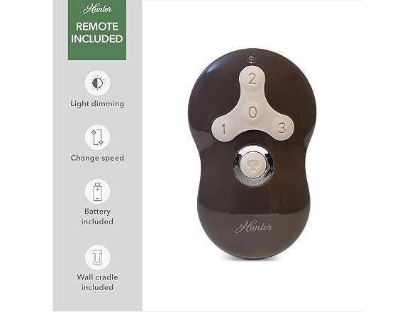 Hunter Sentinel Ceiling Fan 52 inch, Brushed Slate