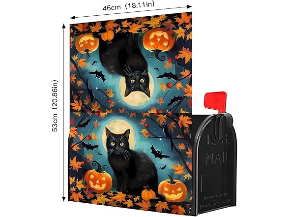Halloween Mailbox Cover Owl Pumpkin
