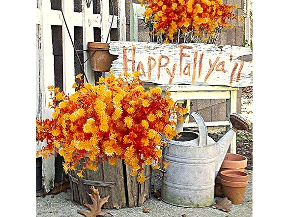 Grunyia 12 Bundles Artificial Fall Flowers