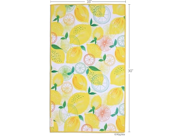 WerkShoppe Lemon Plaid Microfiber Towel