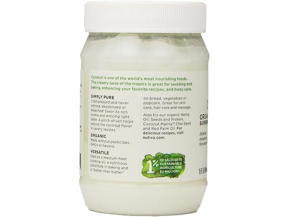 3PK Nutiva Organic Virgin Coconut Oil