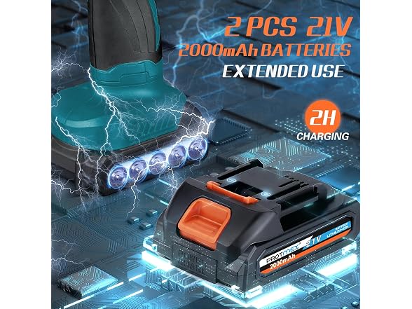 Protmex Cordless 6 Inch Car Buffer Waxer Kit