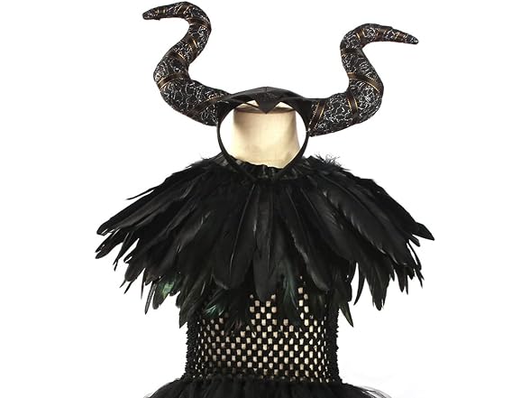 OBEEII (6-7Y) Witch Costume Handmade Knitted Tulle - Gallery 6