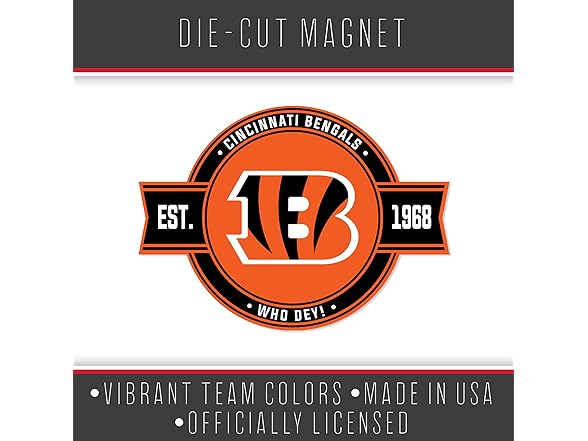 Cincinnati Bengals Badge Magnet