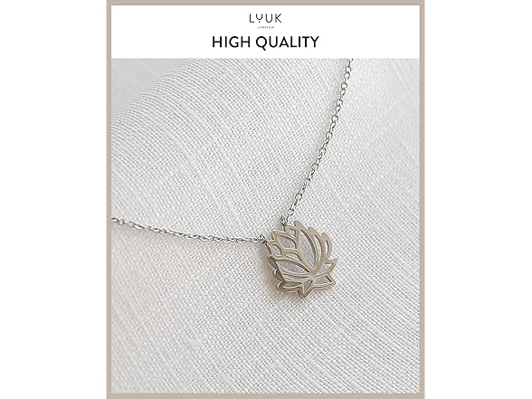 LUUK Silver Lotus Pendant