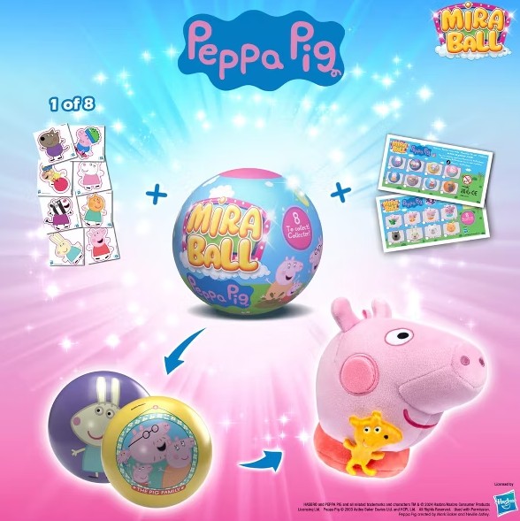 Miraball Surprise Plush - Peppa Pig 4PK - Gallery 8