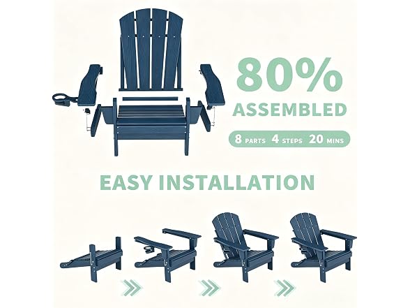 Takywep Takywep Folding Adirondack Chair