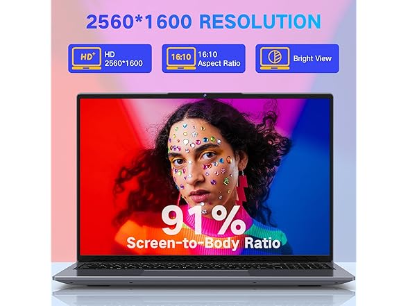 DERE Celeron N5805 16" Gaming Laptop