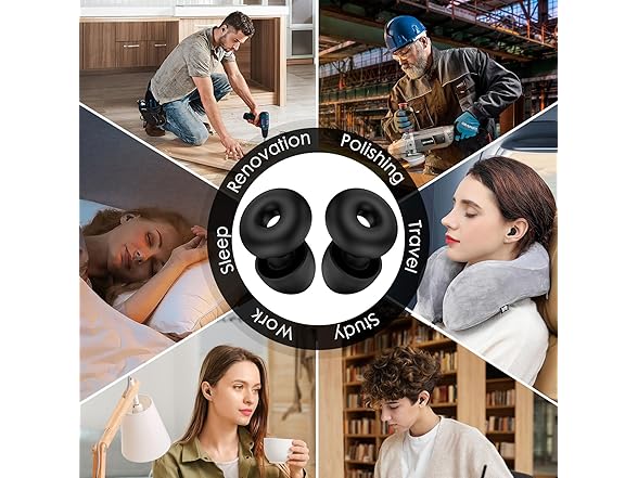 SIXTHGU 2-Pack Ear Plugs for Sleeping