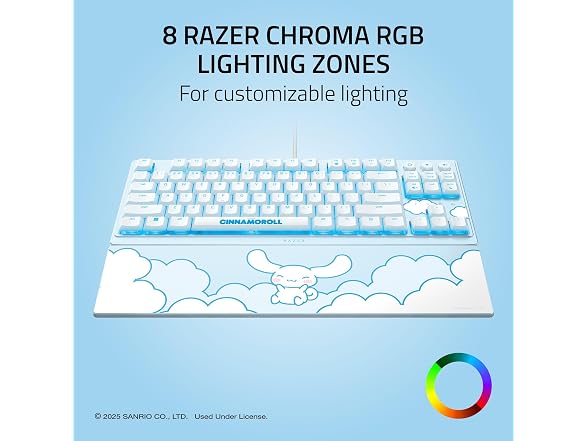 Razer Ornata V3 TKL Gaming Keyboard Cinnamoroll Edition