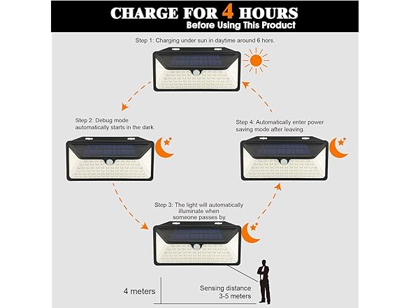 WBM Smart Solar Outdoor Lights(2pack)
