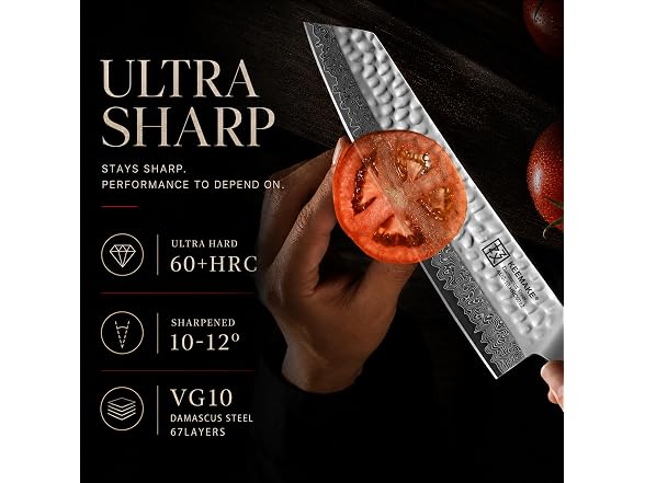 KEEMAKE 8 Inch Damascus Chef Knife