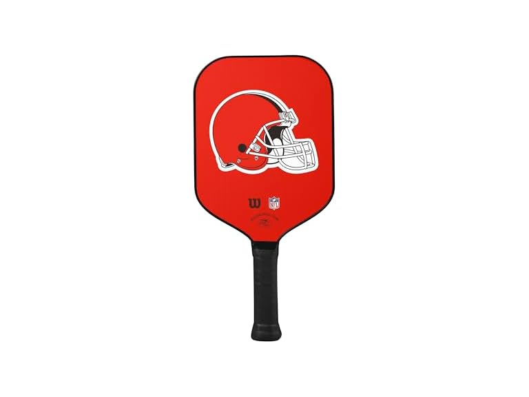 Wilson NFL Collection Fierce Team Pickleball Paddle - Grip Size 2-4 1/4", Cleveland Browns