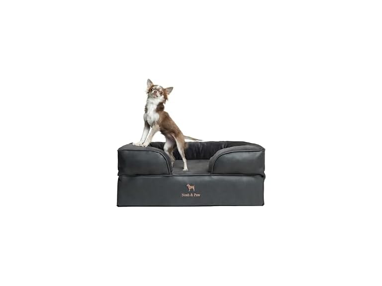 NOAH & PAW SO-LE-BLK-M M NOAH & PAW Dog Bed - Sofa Ch
