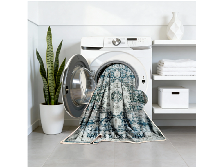 Kathy Ireland 6x9 ft Soft Brushed Flannel Washable