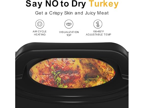 Sunvivi Electric Roaster Oven, 26 Qt