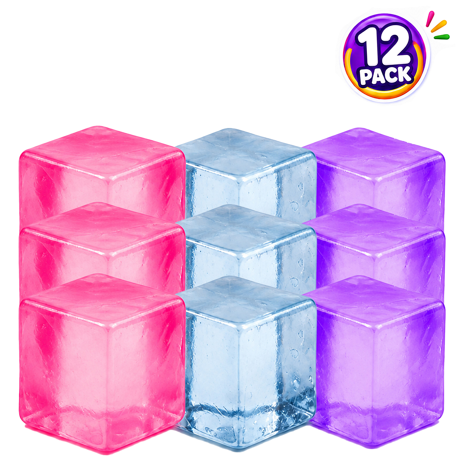Titan Squishy Sensory Relief, Ice Cube (Your Choice) - Gallery 8