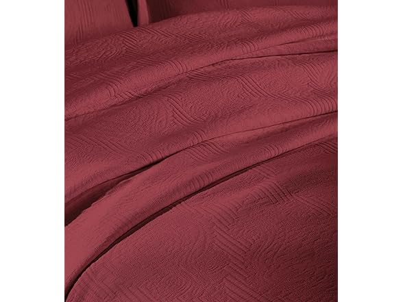 Superior Cotton Bedspread Set, Jacquard Medallion Scroll