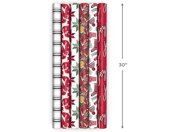 Hallmark Recycled and Recyclable Christmas Wrapping Rolls