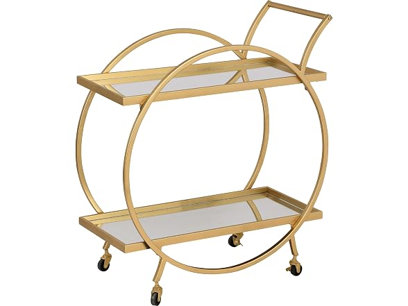 FirsTime & Co. Gold Odessa Bar Cart 28in
