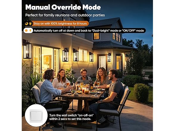2Pk 18" Motion Sensor Outdoor Wall Lights