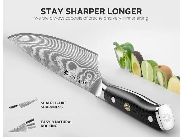 ASETY Damascus Knife Set 3 PCS