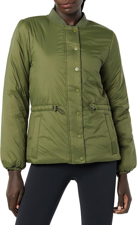 Amazon Essentials Women Cinch Waist Padded Coat - Gallery 11
