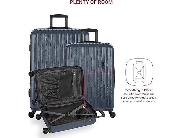 SwissGear 7272 Energie Hardside Navy, 3-Piece Set (19/24/27)