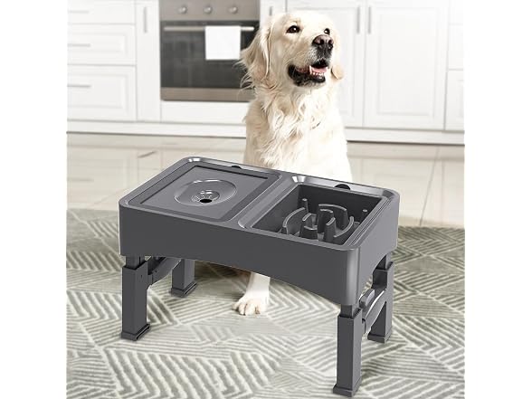 UPSKY 2-in-1 Elevated Dog Bowls Set