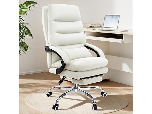 Holiwei Office Chair with Footrest, Big and Tall