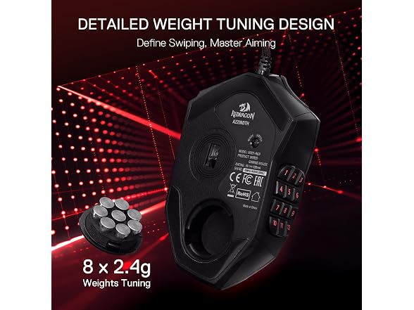 Redragon M921 Wired RGB MMO Gaming Mouse