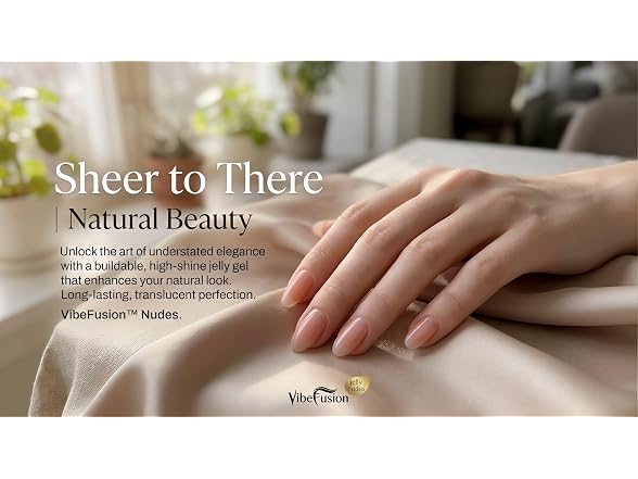 Nude Jelly Gel Nail Polish Set Milky